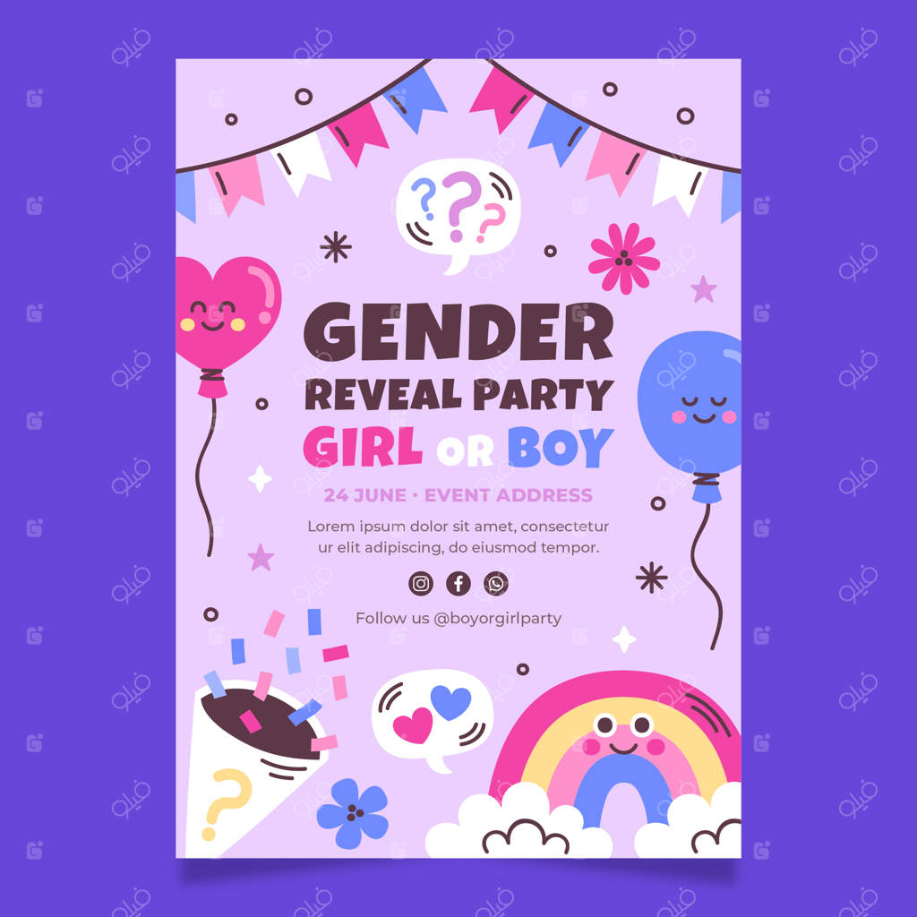 پترن دست‌کشیده برای تولد