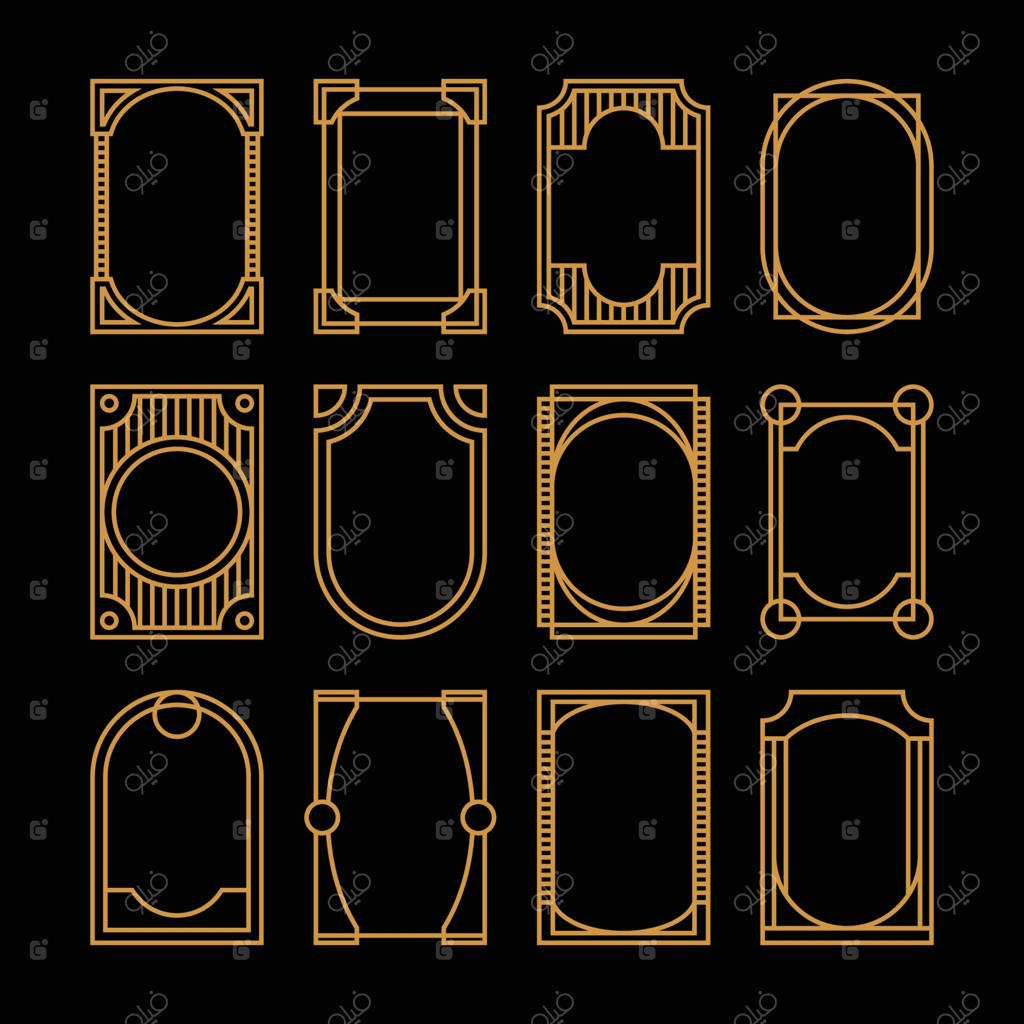 مجموعه‌ای از طرح‌های ساده برای قاب‌ها