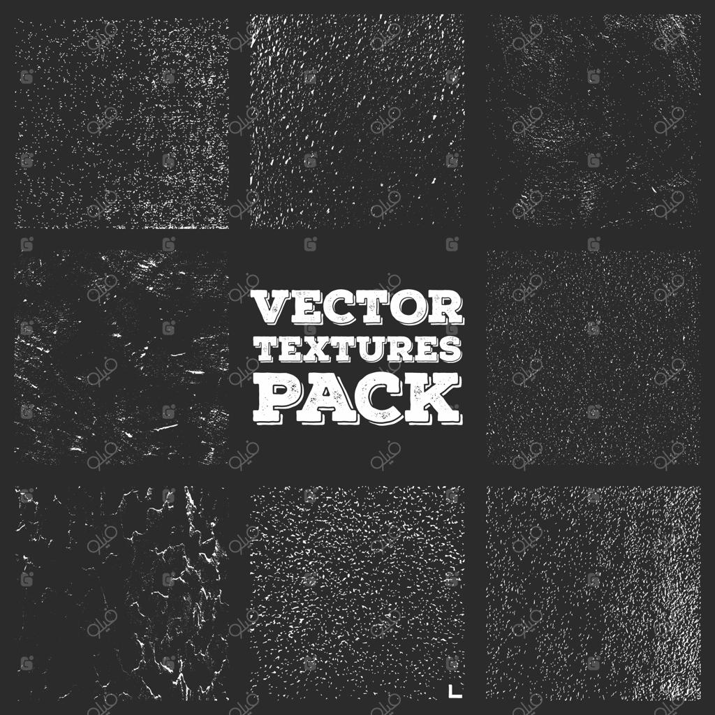 مجموعه بافت‌های تک‌رنگ گرانج و فرسوده