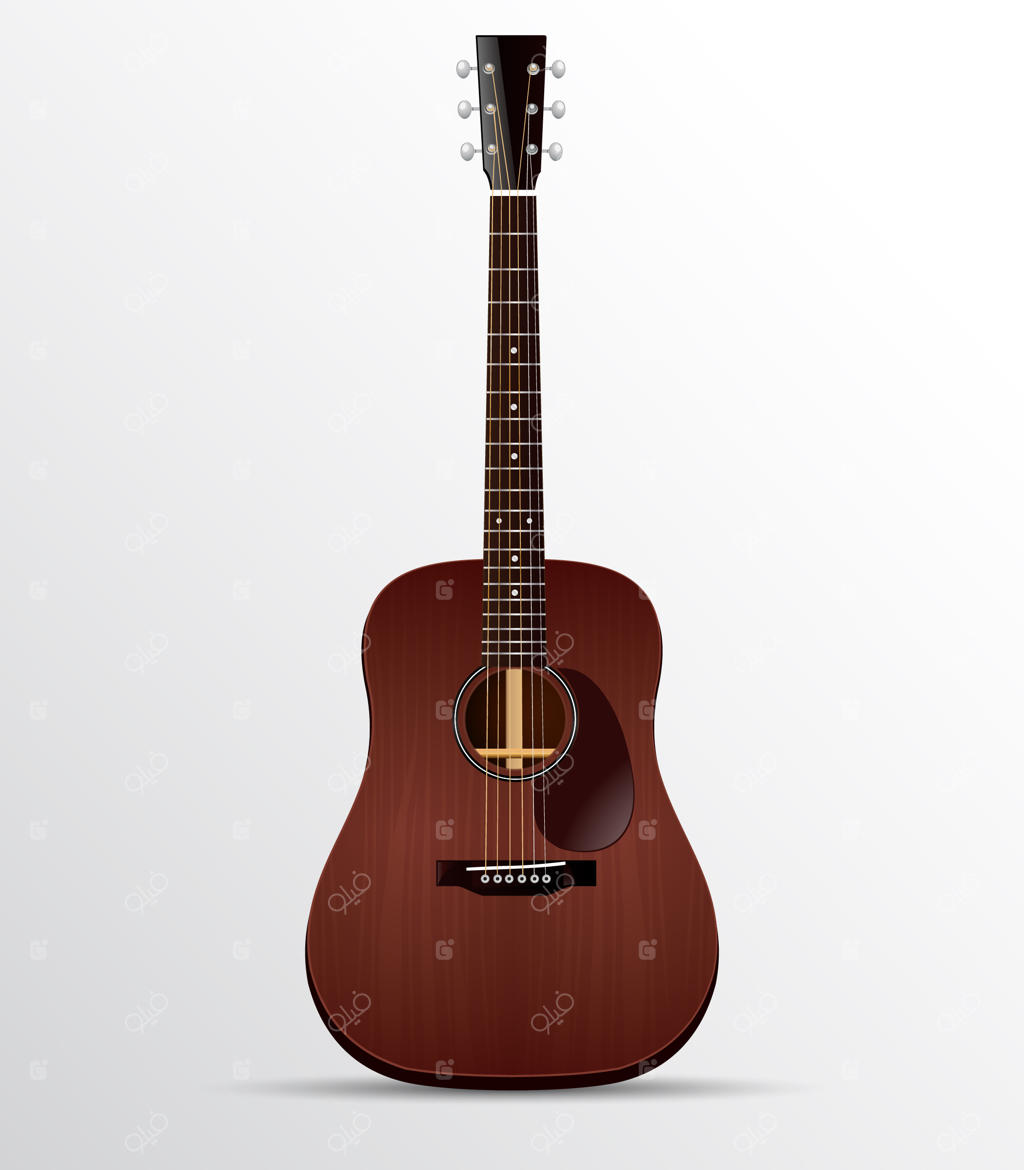 گیتار آکوستیک دریدنات ماهون تک‌افتاده