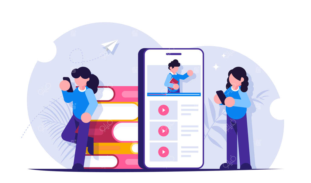 دانش‌آموزان با مرور وبینارها روی صفحه موبایل به صورت مجازی به برنامه درسی می‌پردازند
