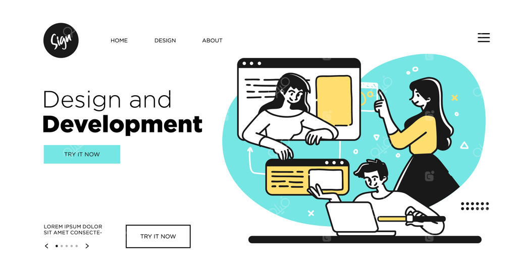 طراحی، توسعه و برنامه‌نویسی قالب وب‌سایت با محوریت فناوری‌ها