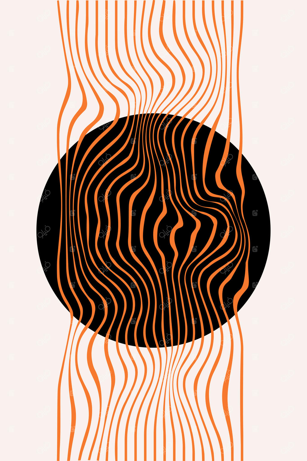 قالب پوستر مینیمال و انتزاعی به سبک بوهو