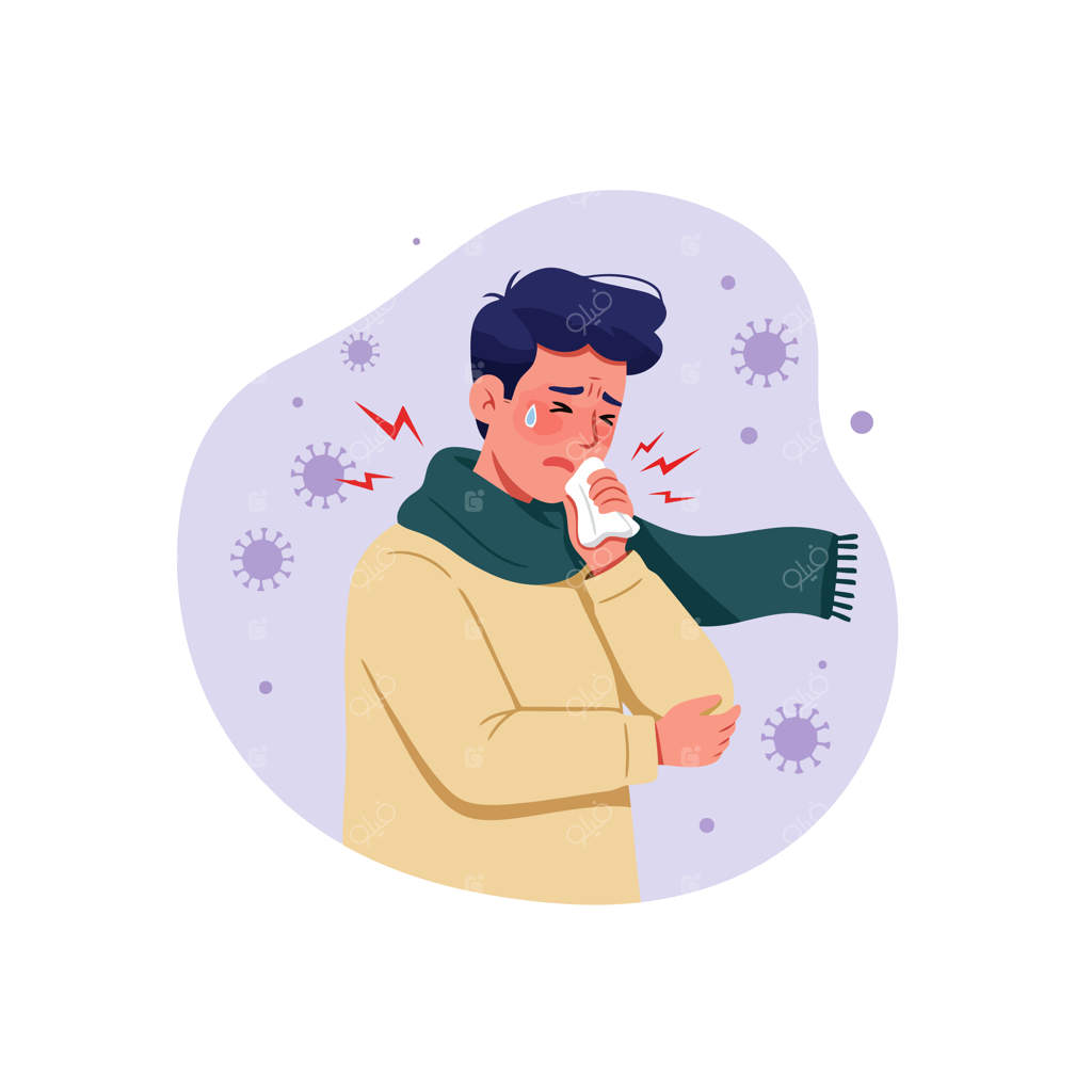 علائم بیماری ویروسی: سرفه و عفونت در افراد بیمار