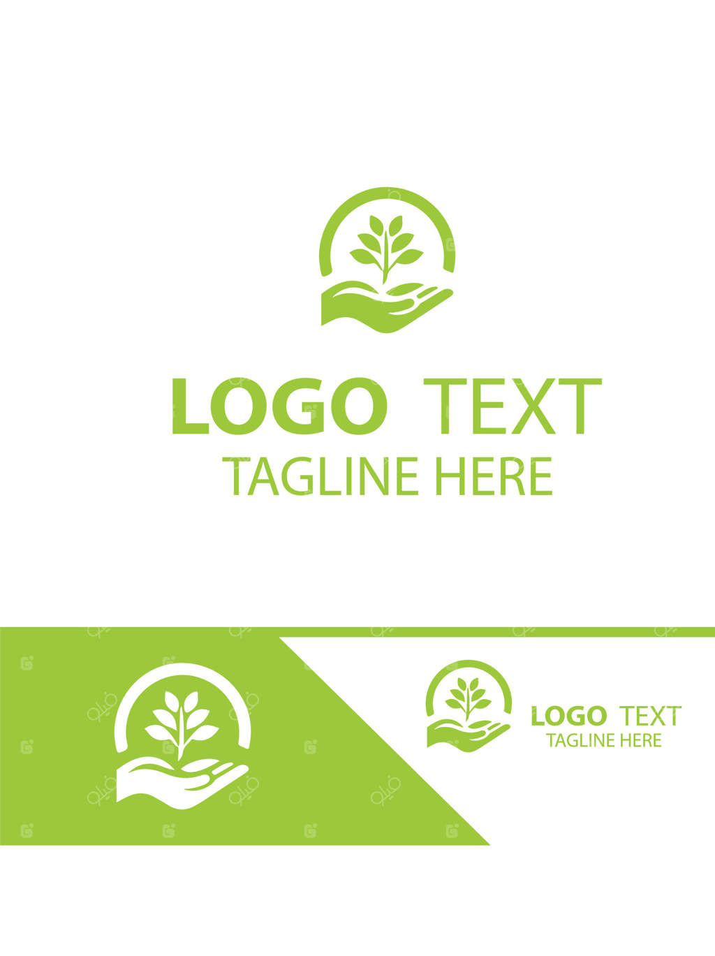 لوگوی باغبانی باغ‌های شادی سبز