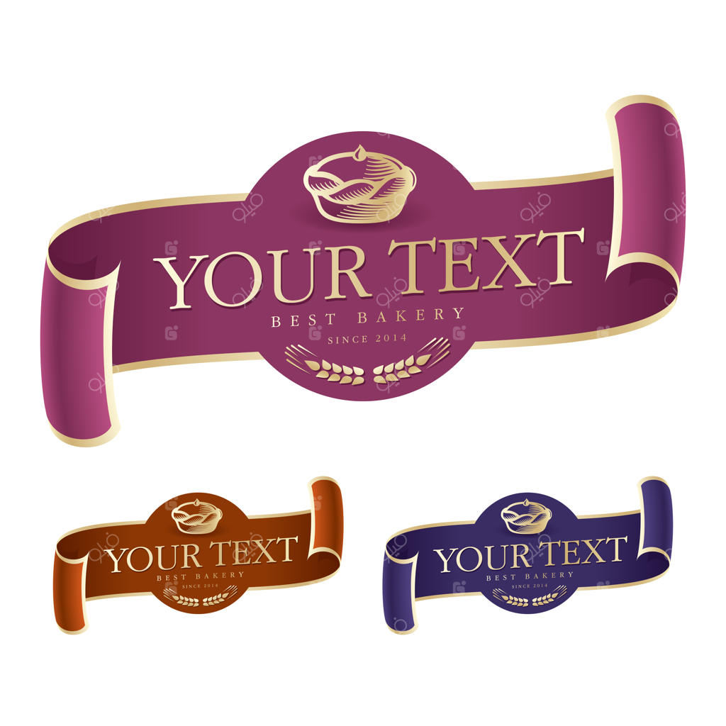 قالب لوگو روبان