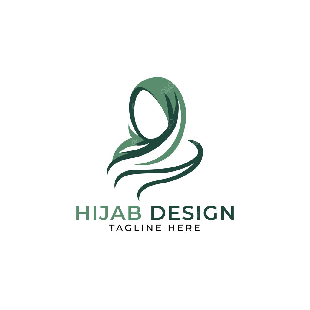 طراحی لوگوی ساده لباس اسلامی و حجاب