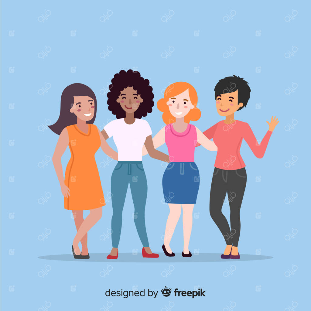 گروه بین‌المللی زنان با طراحی تخت