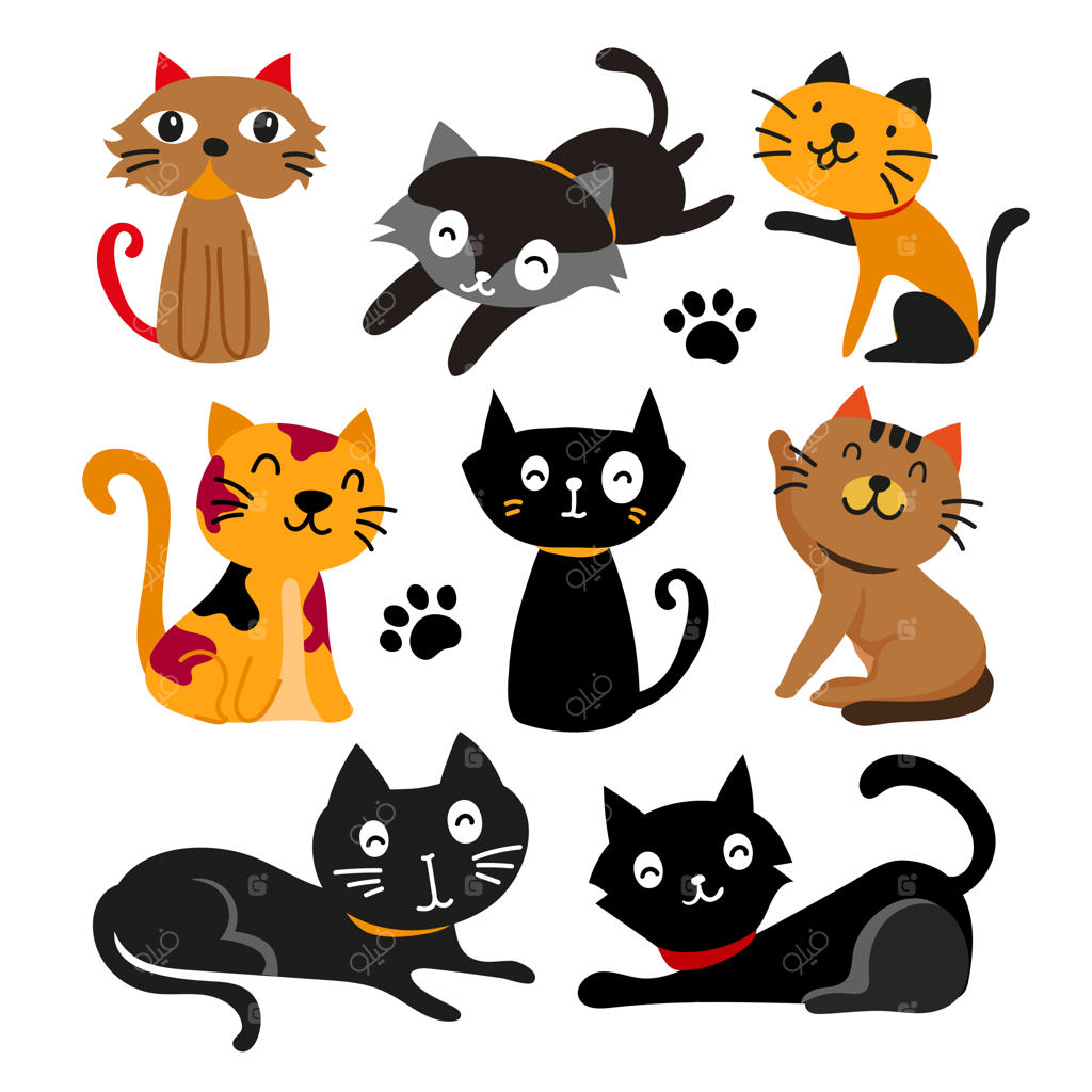 طراحی کاراکتر گربه
