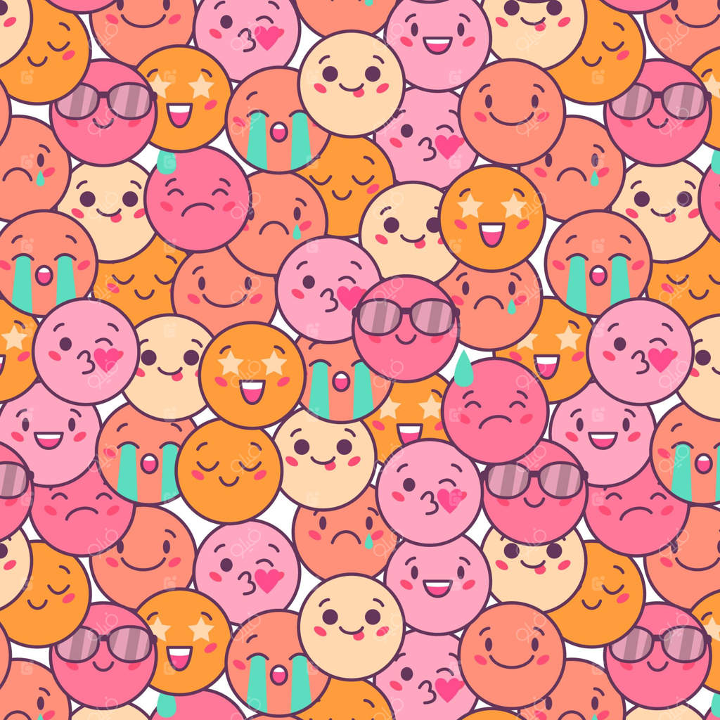 طرح شکلک‌های خندان رنگارنگ