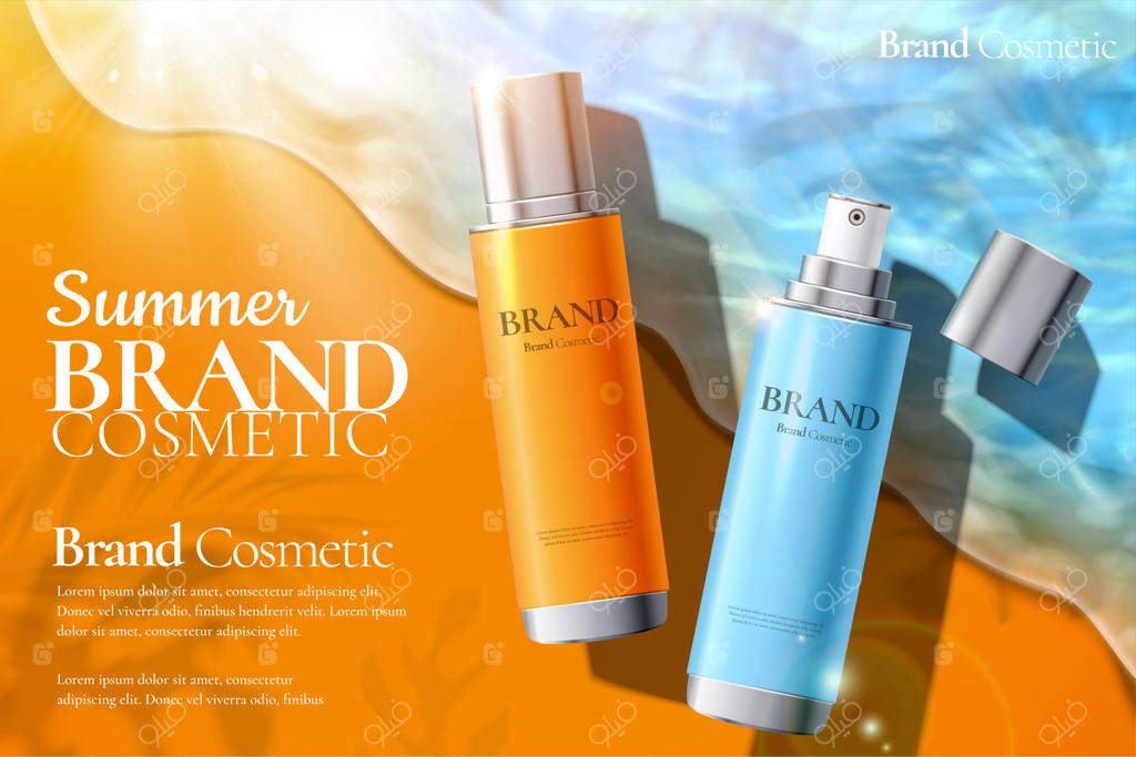 تبلیغات محصولات اسپری ضد آفتاب