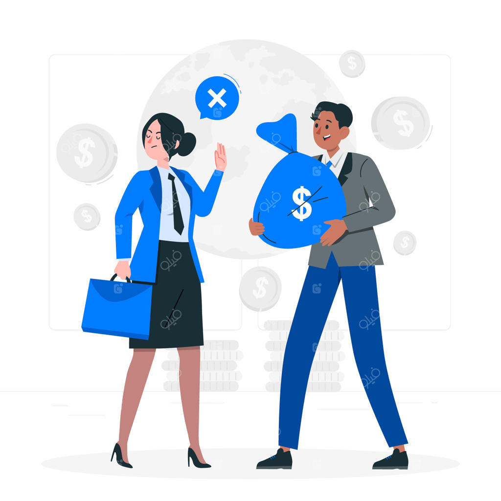 تصویر مفهومی مبارزه با فساد