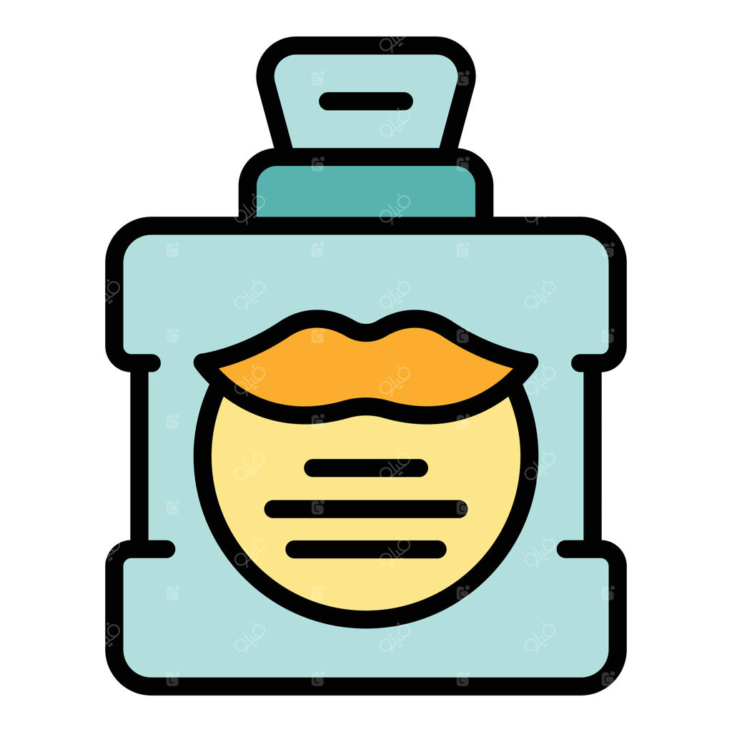 آیکون وکتور شامپو آرایشگری تخت