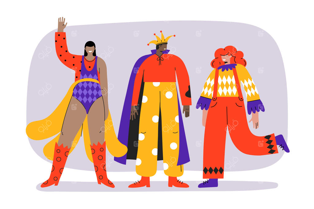 مجموعه لباس‌های فلت کارناوال