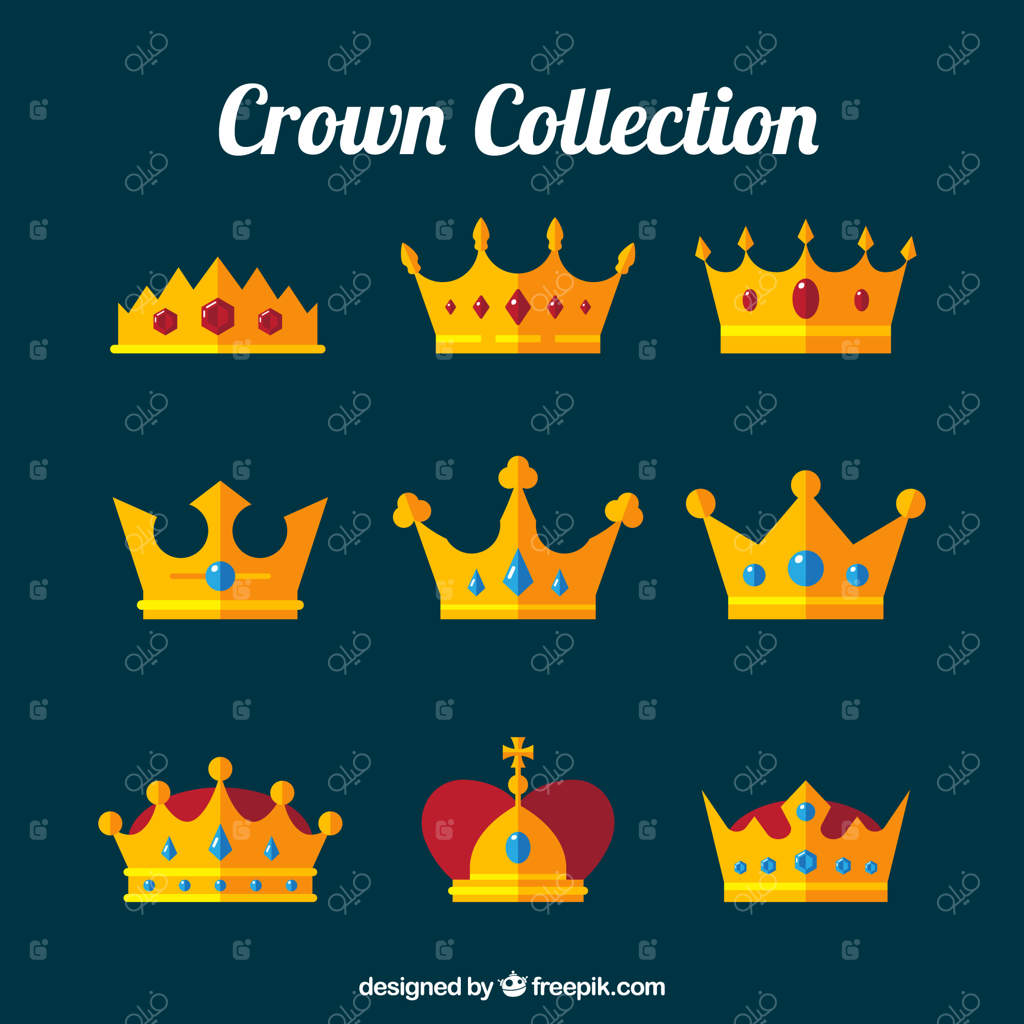 مجموعه تخت تاج‌ها با سنگ‌های قیمتی