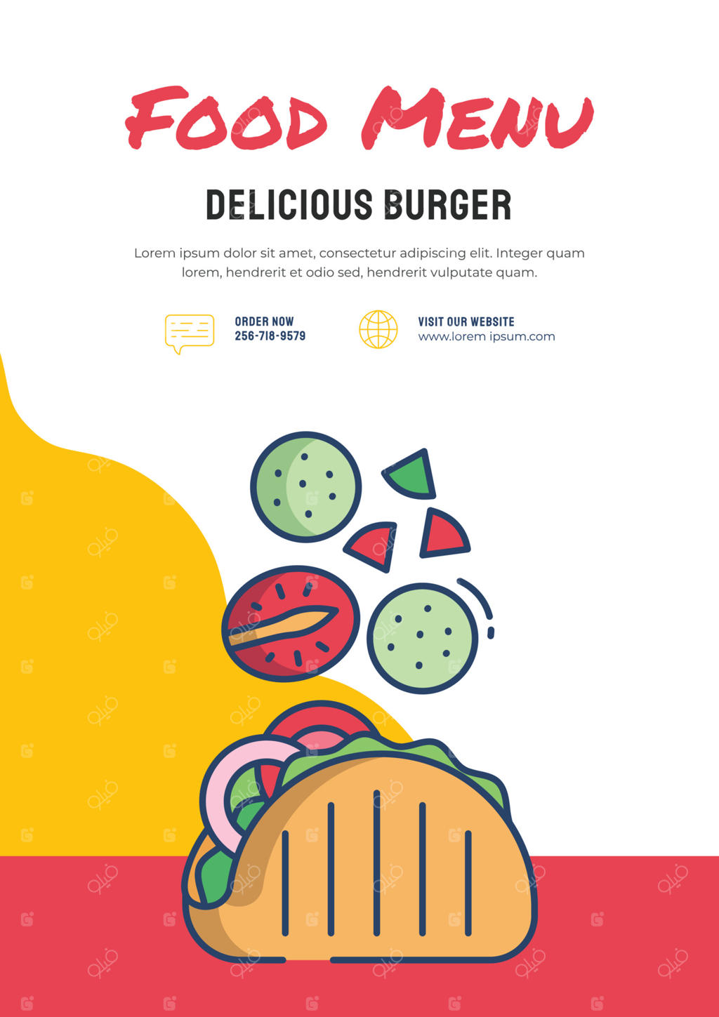 بنر زنجیره غذایی