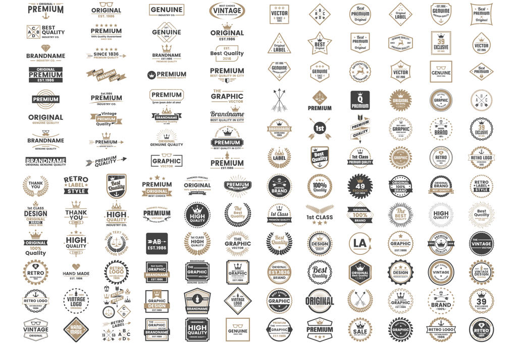 لوگوی وینتیج و رترو برای بنر