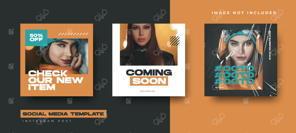 طراحی قالب برای مجموعه پست‌های شبکه‌های اجتماعی