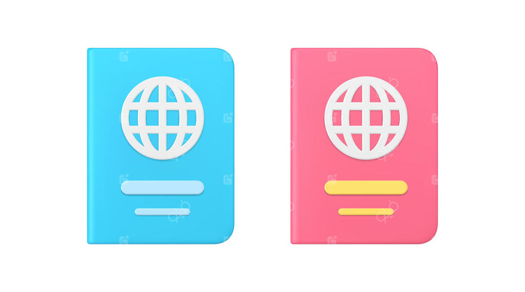 مجموعه آیکون‌های سه‌بعدی: راهنمای کاربر، آمادگی سفر، آموزش و انتشارات کتاب