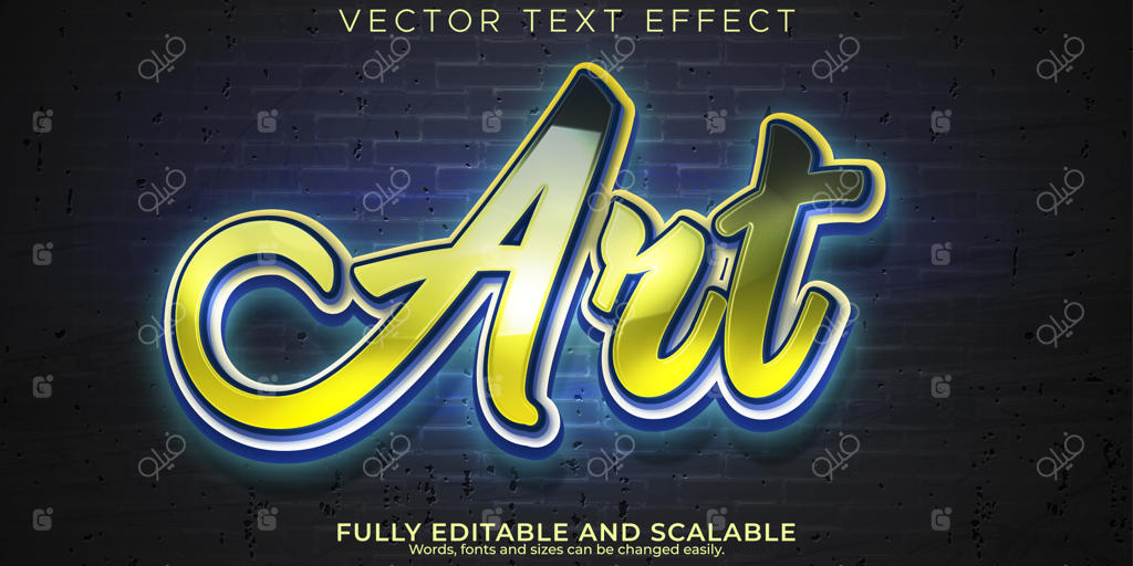 افکت متنی قابل ویرایش گرافیتی با سبک نوشته خیابانی و اسپری