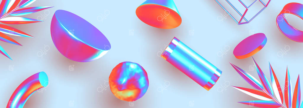 پس‌زمینه خلاقانه و مینیمال انتزاعی: ترکیب با اشیاء سه‌بعدی واقعی. پرده با اشکال هندسی. بنر مدرن و پوستر. طراحی مد روز با رنگ‌های گرادیان ملایم پاستلی. تصویر برداری وکتور