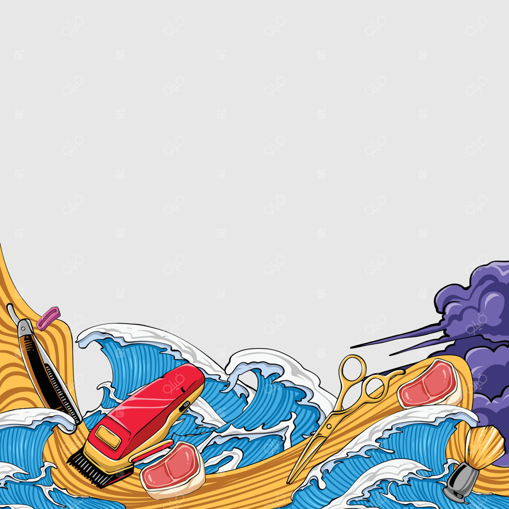 الگو برای آرایشگاه مردانه