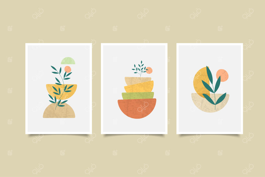 مجموعه هنر دیواری مینیمالیستی و معاصر بوهویی