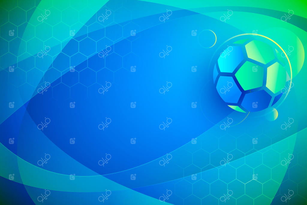 پس‌زمینه انتزاعی فوتبال با گرادیانت رنگی