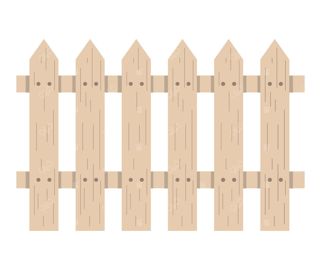 آیکون چوبی نرده باغچه مجزا شده