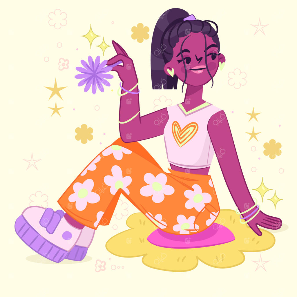 تصویرسازی دست‌کشیده به سبک Y2K