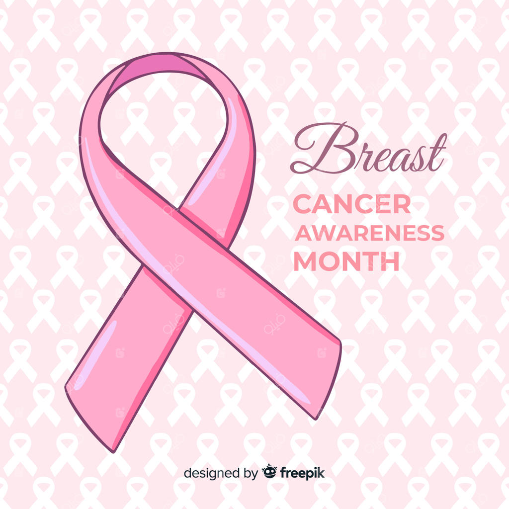 آگاهی درباره سرطان سینه با نقاشی دستی