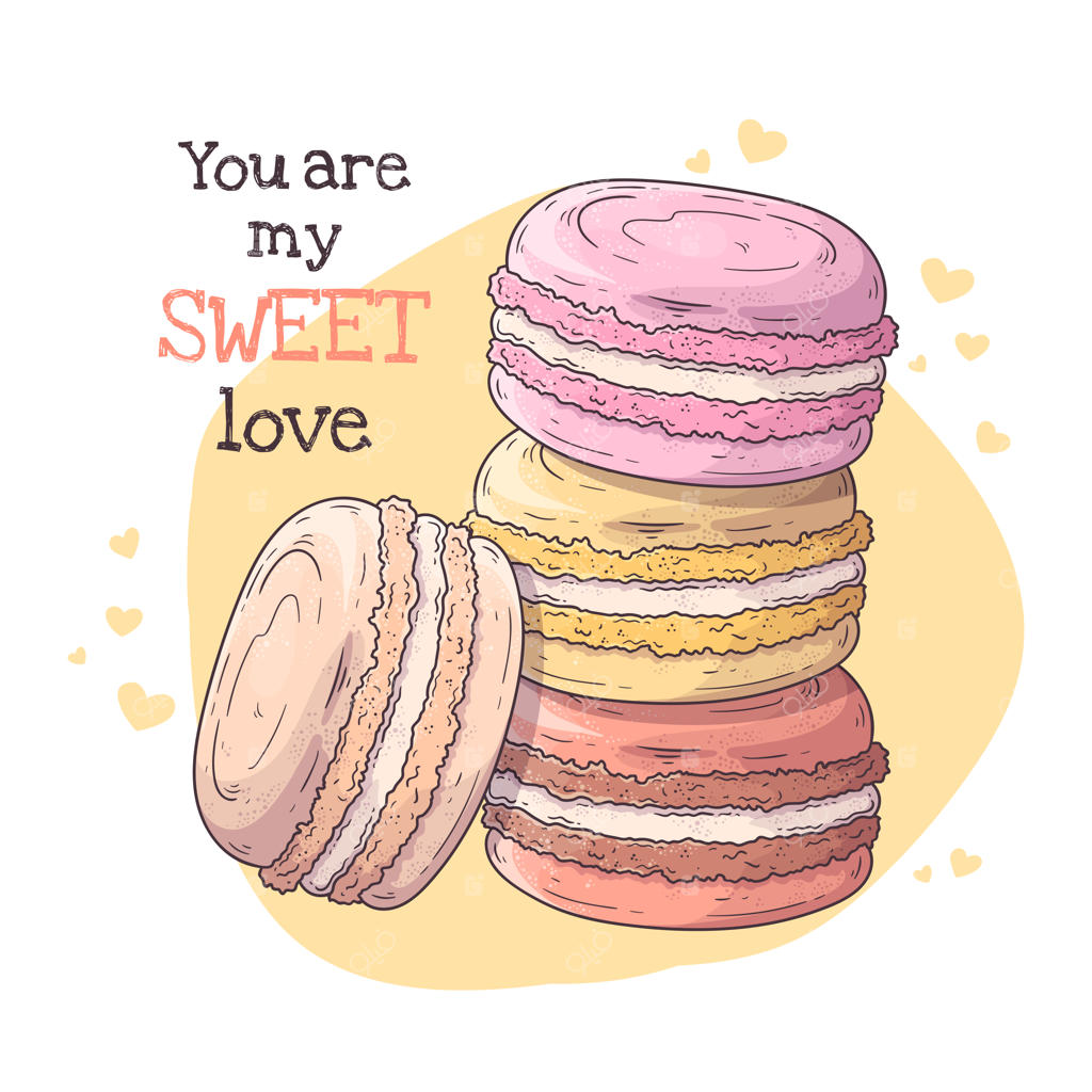 دسر واقعی فرانسوی: ماکارون‌ها.