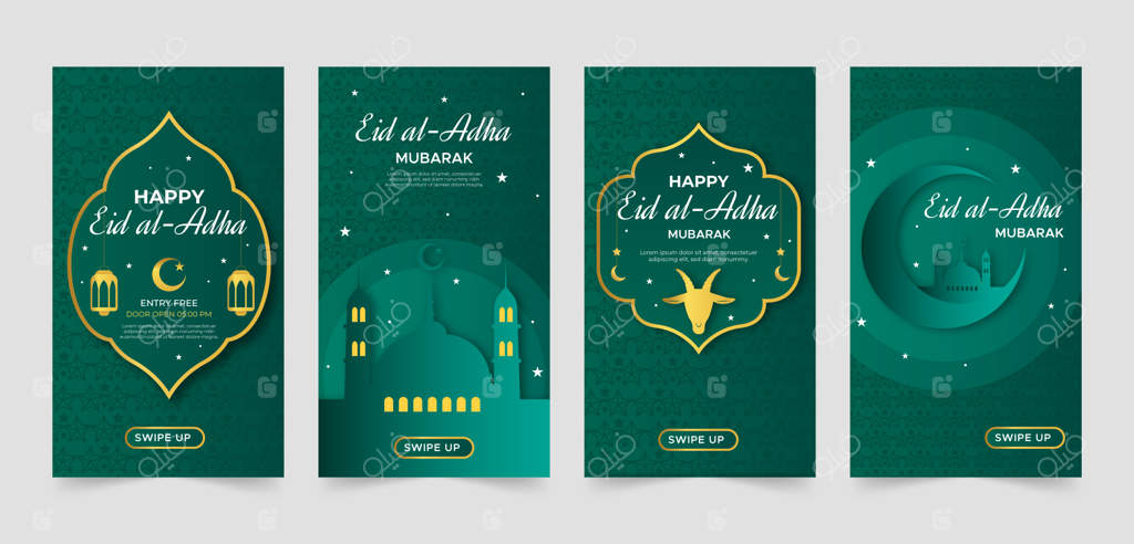 استوری‌های اینستاگرام عید قربان با گرادینت‌رنگی