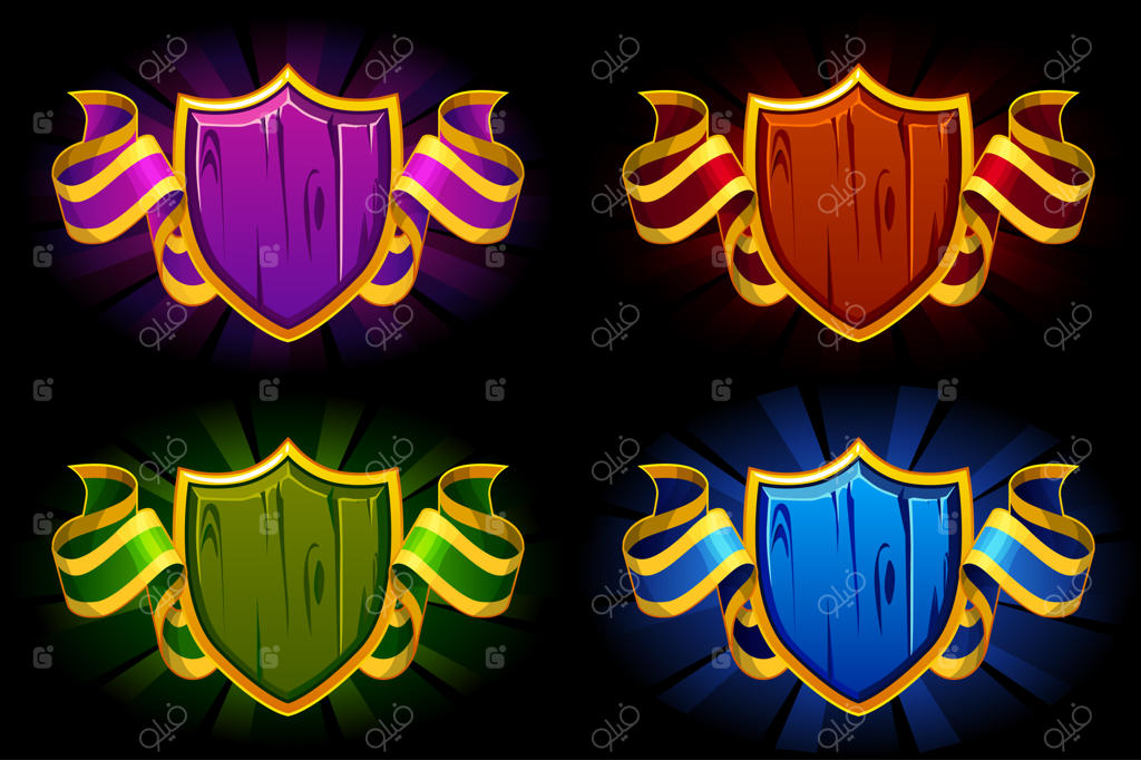 سپر خالی با روبان رنگی: جوایز منابع بازی UI