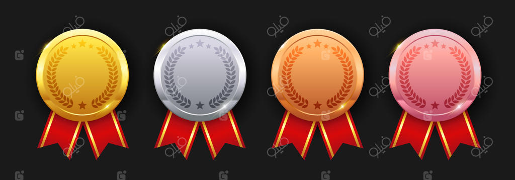 مدال‌های رنگارنگ