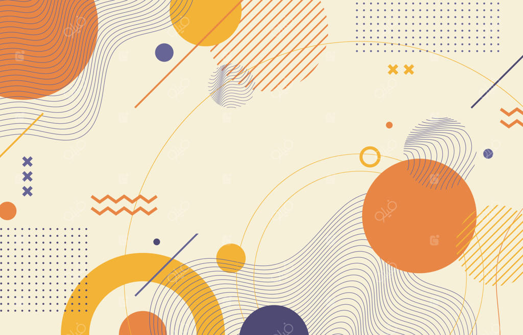 پس‌زمینه‌ی هندسی انتزاعی و مسطح