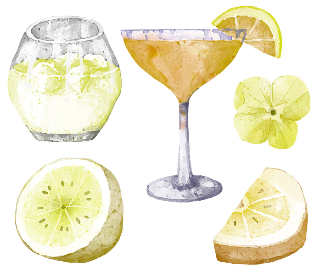 مجموعه‌ای از نوشیدنی‌های سرد برای منوی کافه‌تریا و رستوران در لیوان‌ شیشه‌ای و پلاستیکی