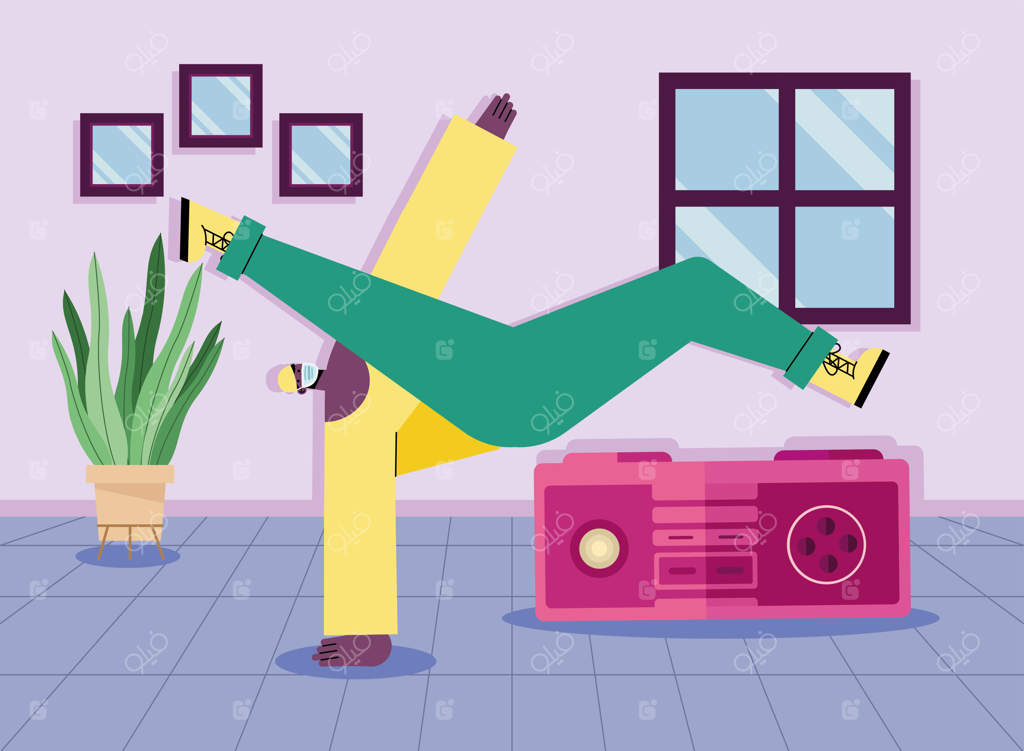 طراحی رقصنده مرد