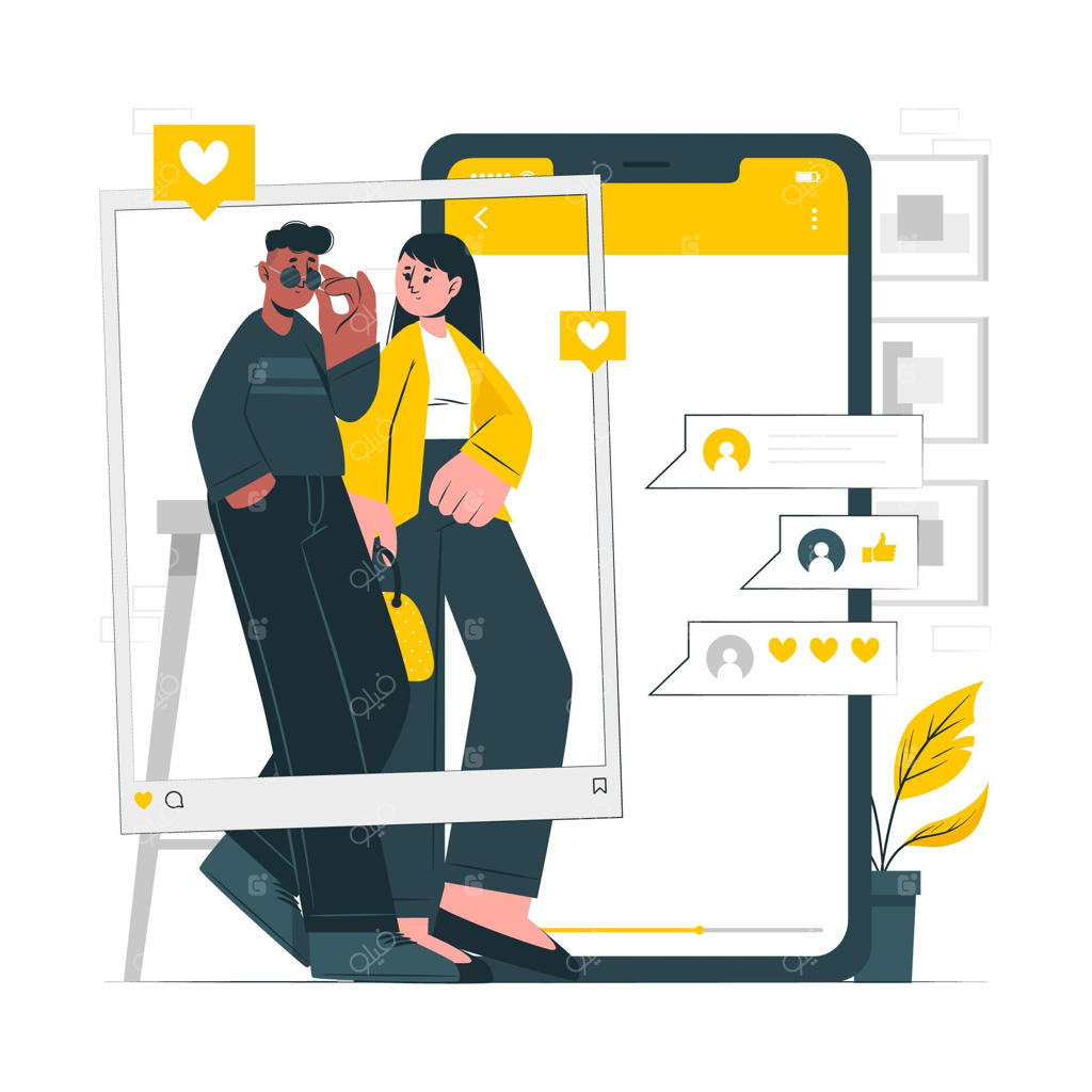 تصویرسازی مفهوم وبلاگ نویسی مد