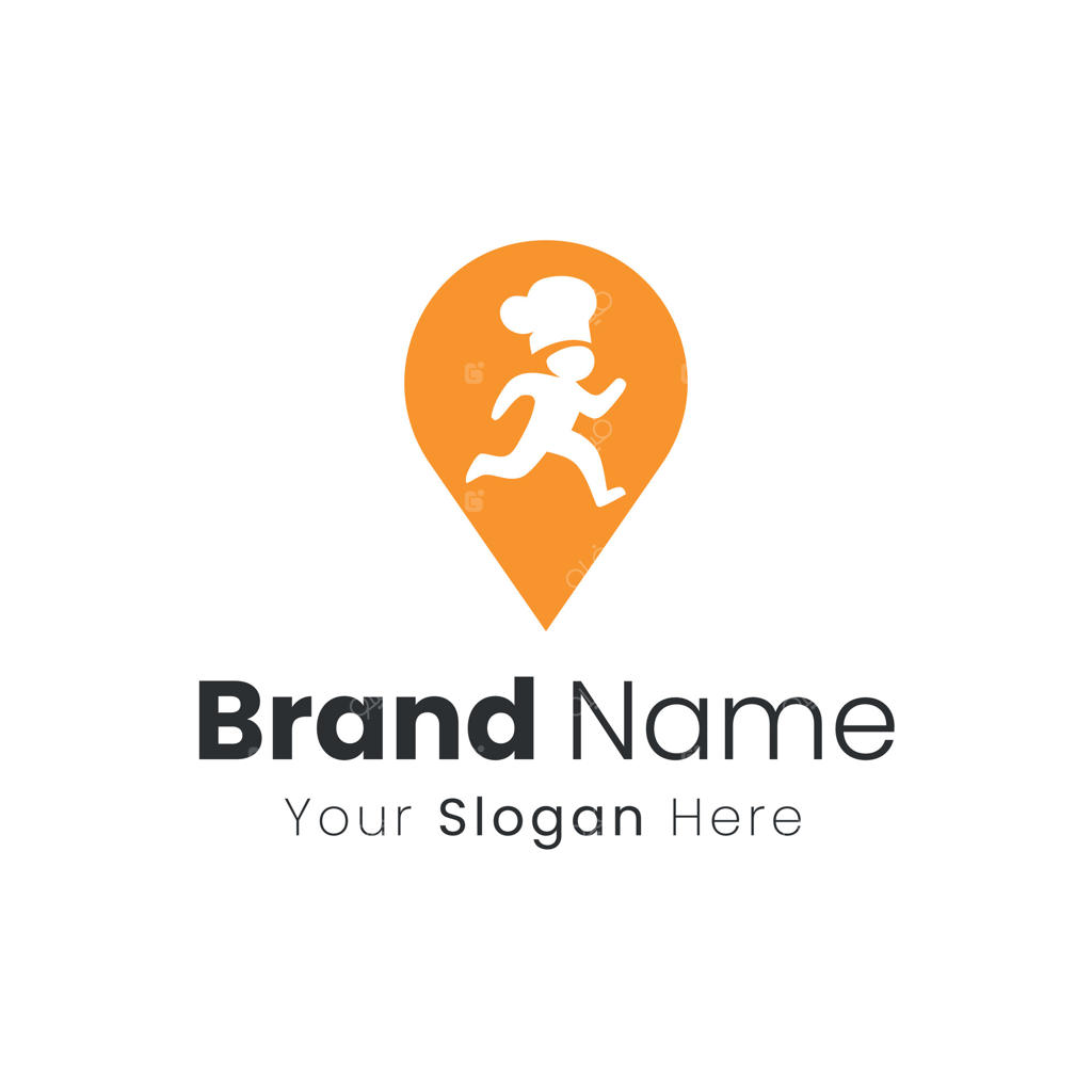 ایده‌هایی برای طراحی لوگوی رستوران با الهام از تحویل غذای فوری و سرآشپز دونده