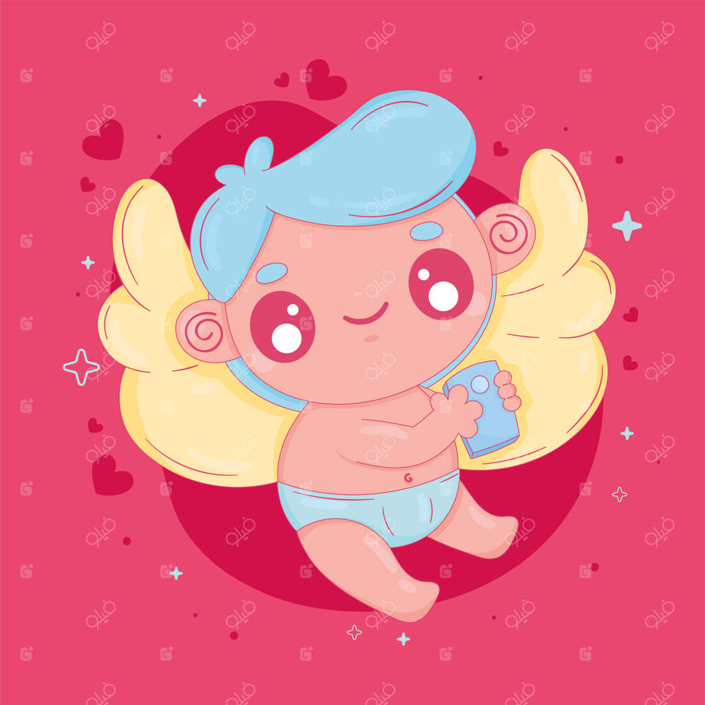 فرشته عشق با گوشی هوشمند