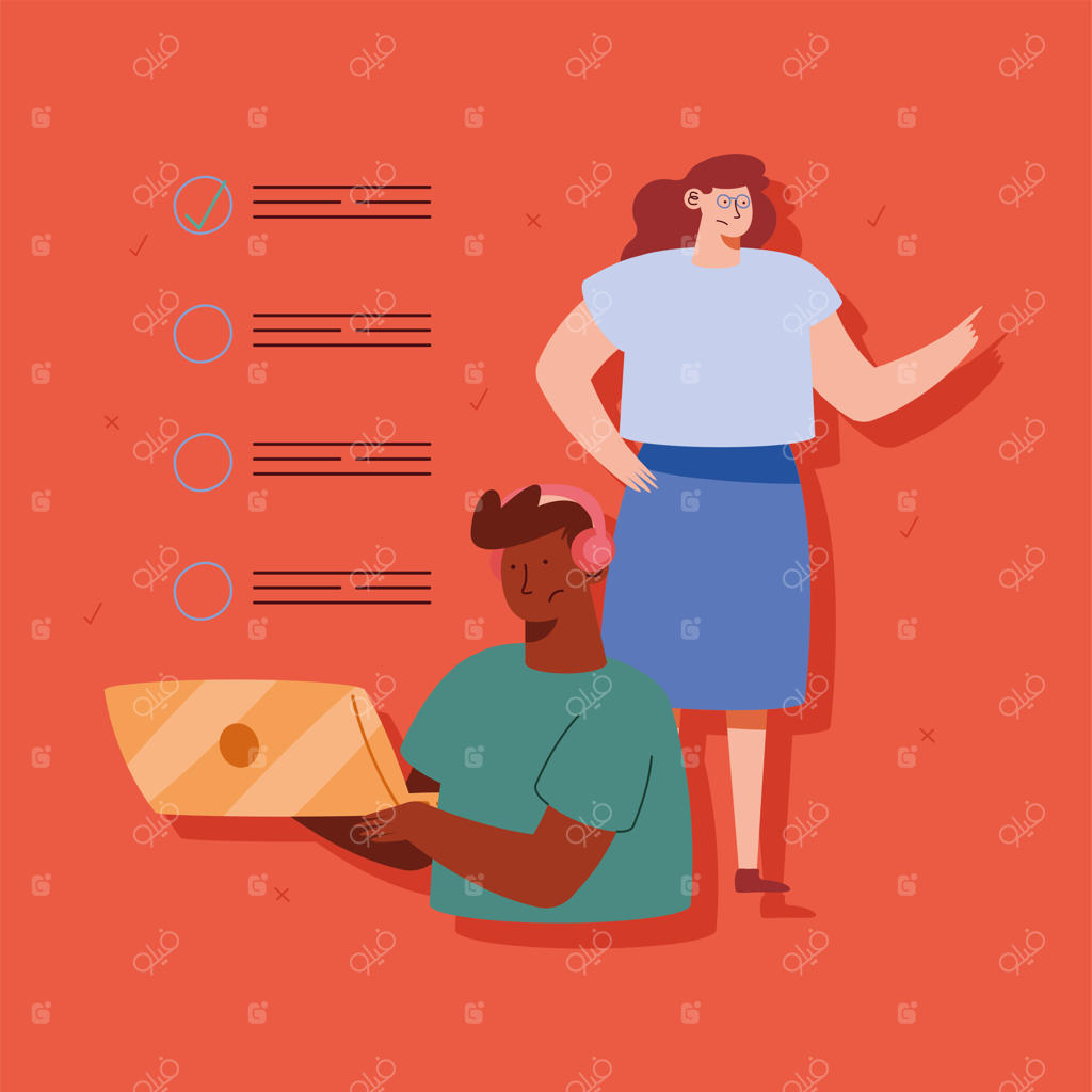 زوجی با آزمون آنلاین