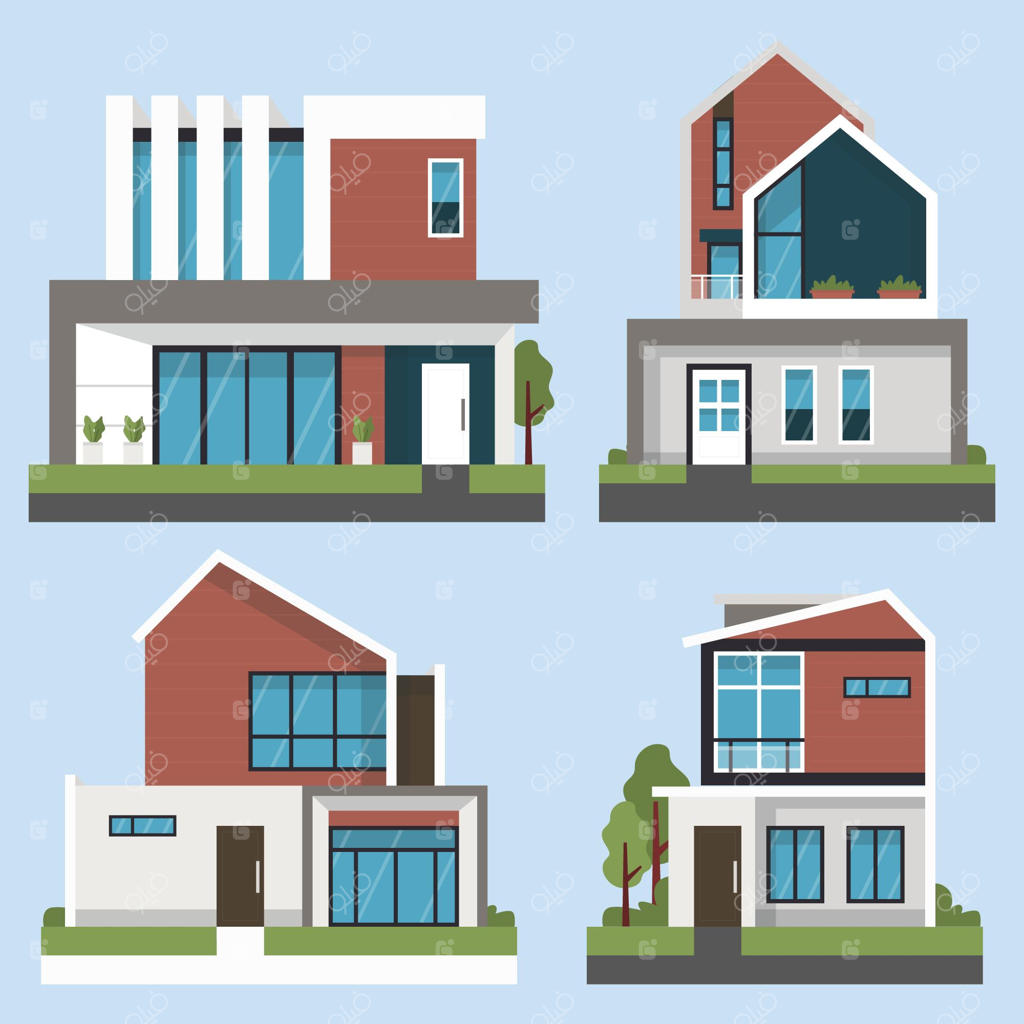 مجموعه‌ای از تصاویر خانه با طراحی تخت