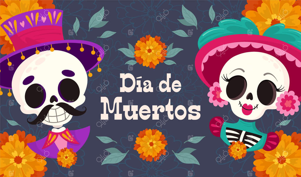 پس‌زمینه دست‌کشیده روز مردگان