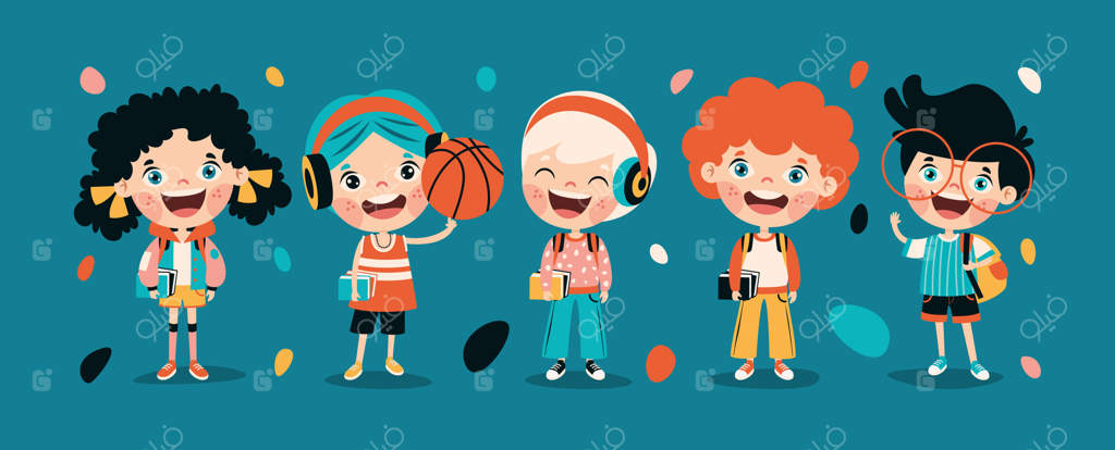 مفهوم آموزش با دانش‌آموزان کارتونی