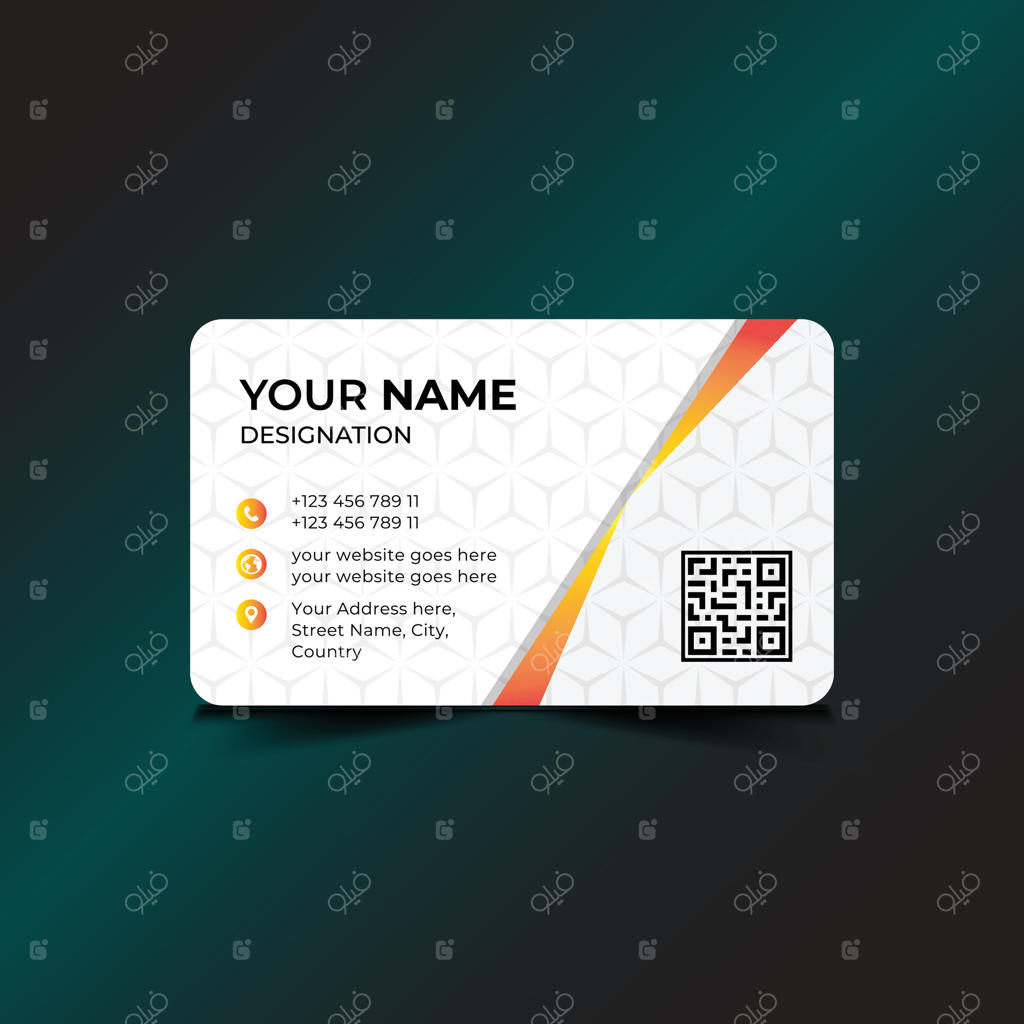 یک رویه کارت ویزیت مدرن و خلاق، قالب کارت ویزیت شرکتی