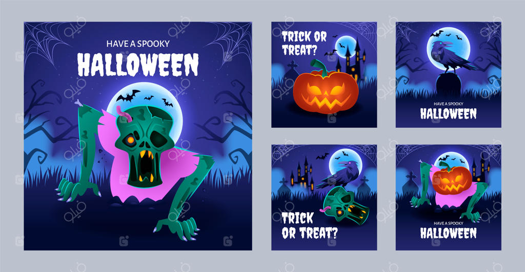 مجموعه پست‌های اینستاگرامی واقعی برای هالووین