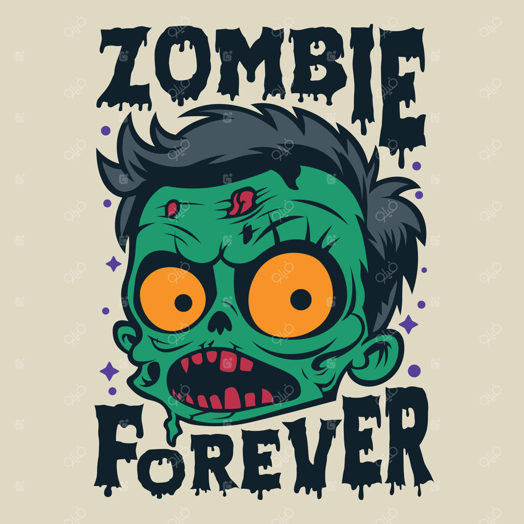 لوگوی وینتیج فرانکنشتاین زامبی، هیولای هالووین