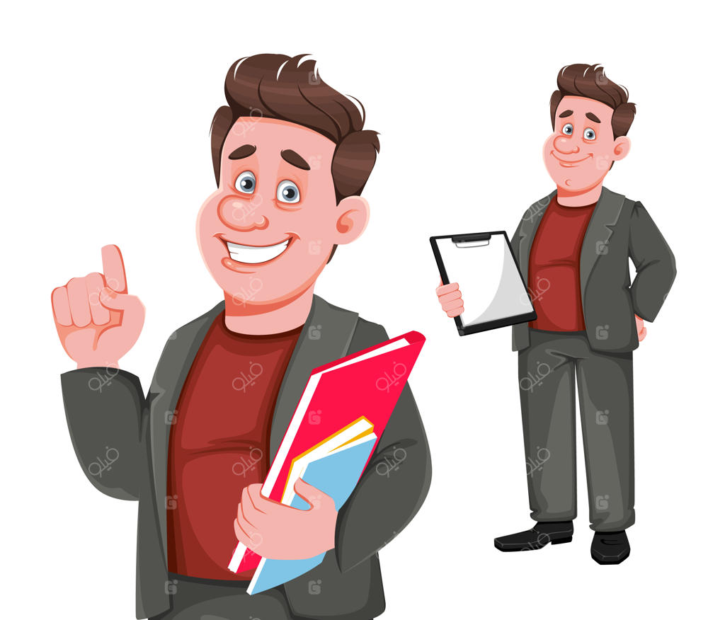 مرد تاجر میانسال خندان، مجموعه دو ژست