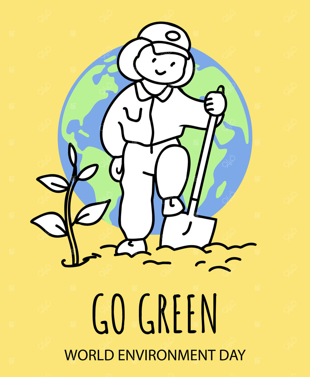 روز جهانی محیط زیست، پایداری، نجات سیاره و مفهوم جنگل‌کاری